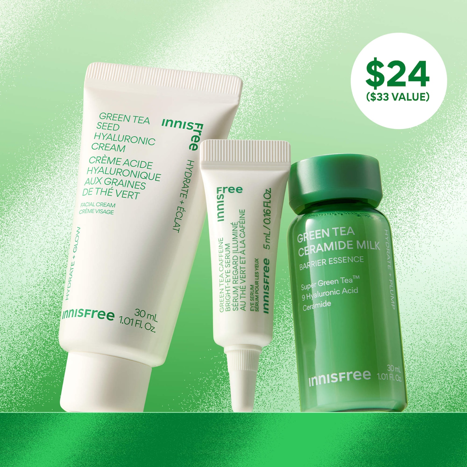 Green Tea Mighty Minis Gift Set for Hydration & Barrier Repair