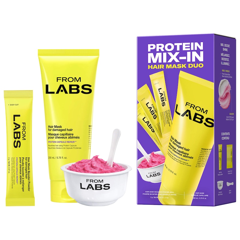 Protein Capsule Keratin Hair Repair Mask + Booster Powder Value Set