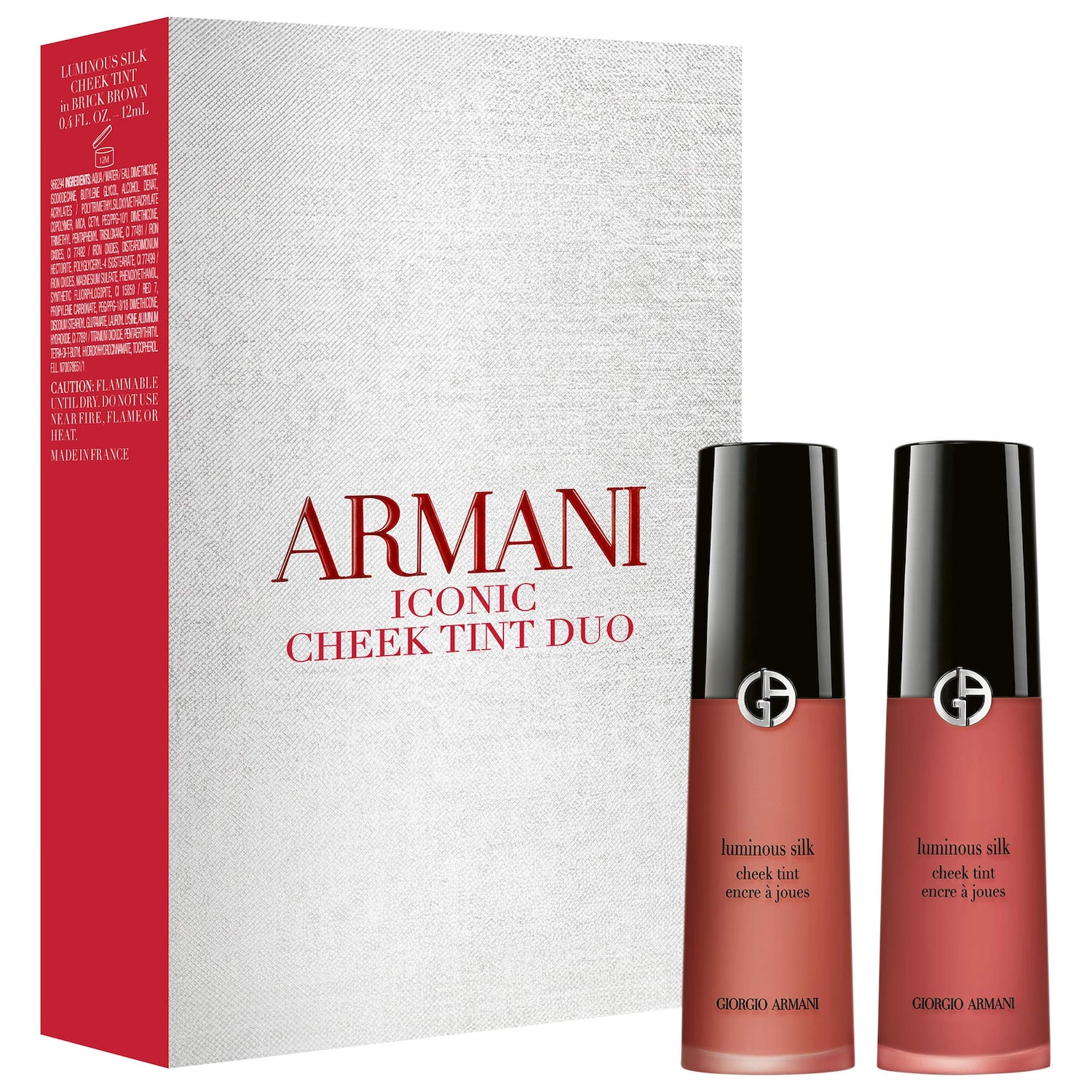 Дуэт стойких жидких румян Armani Beauty Warm & Toasty Cheek Tint — фото 1