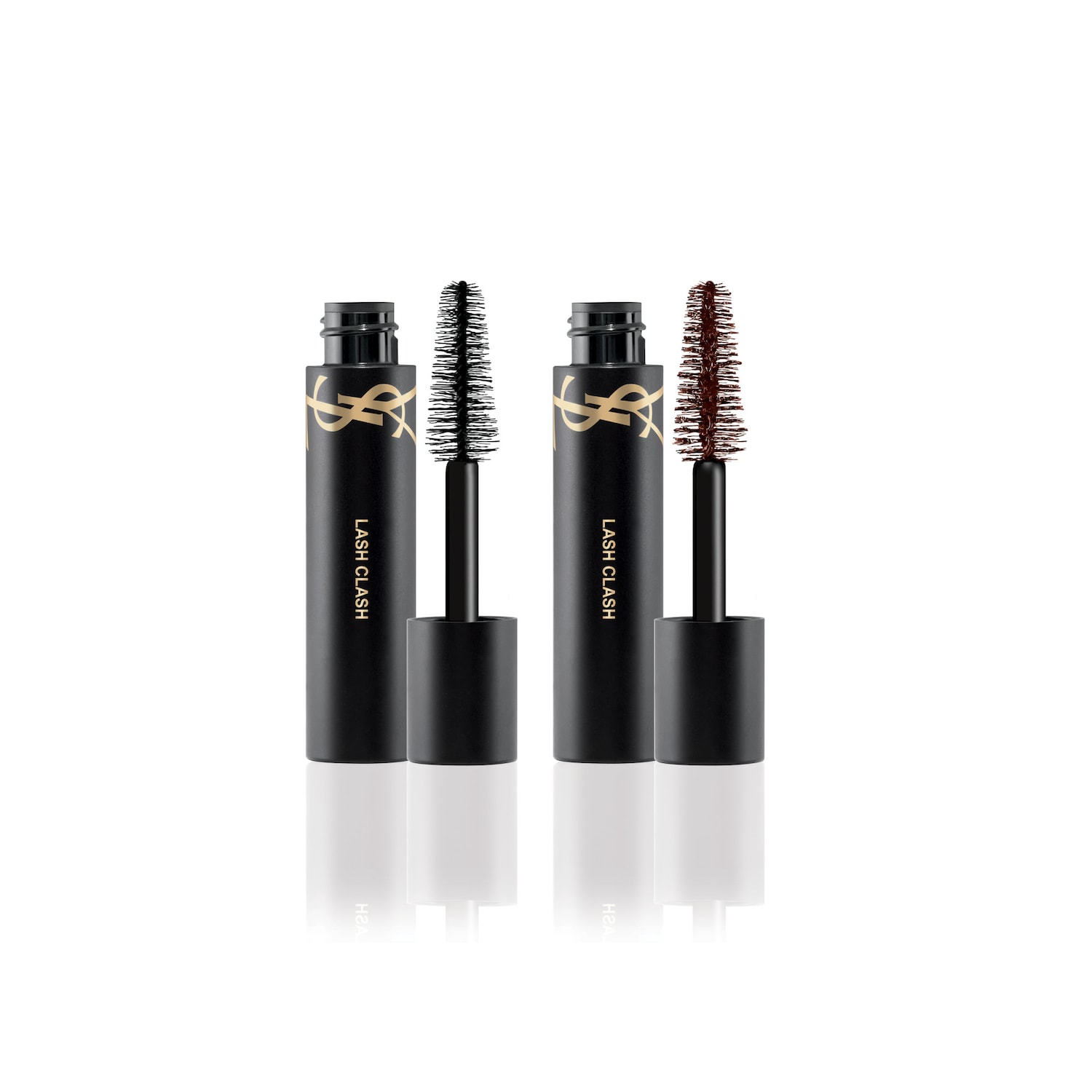 Набор мини-туши Yves Saint Laurent Lash Clash, чёрная и коричневая — фото 2