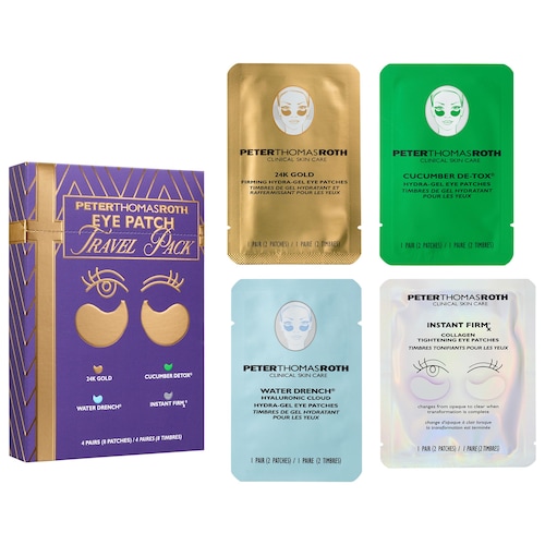 Eye Mask Patches Travel Gift Set for Fine Lines, Dark Circles, Puffiness and Dryness