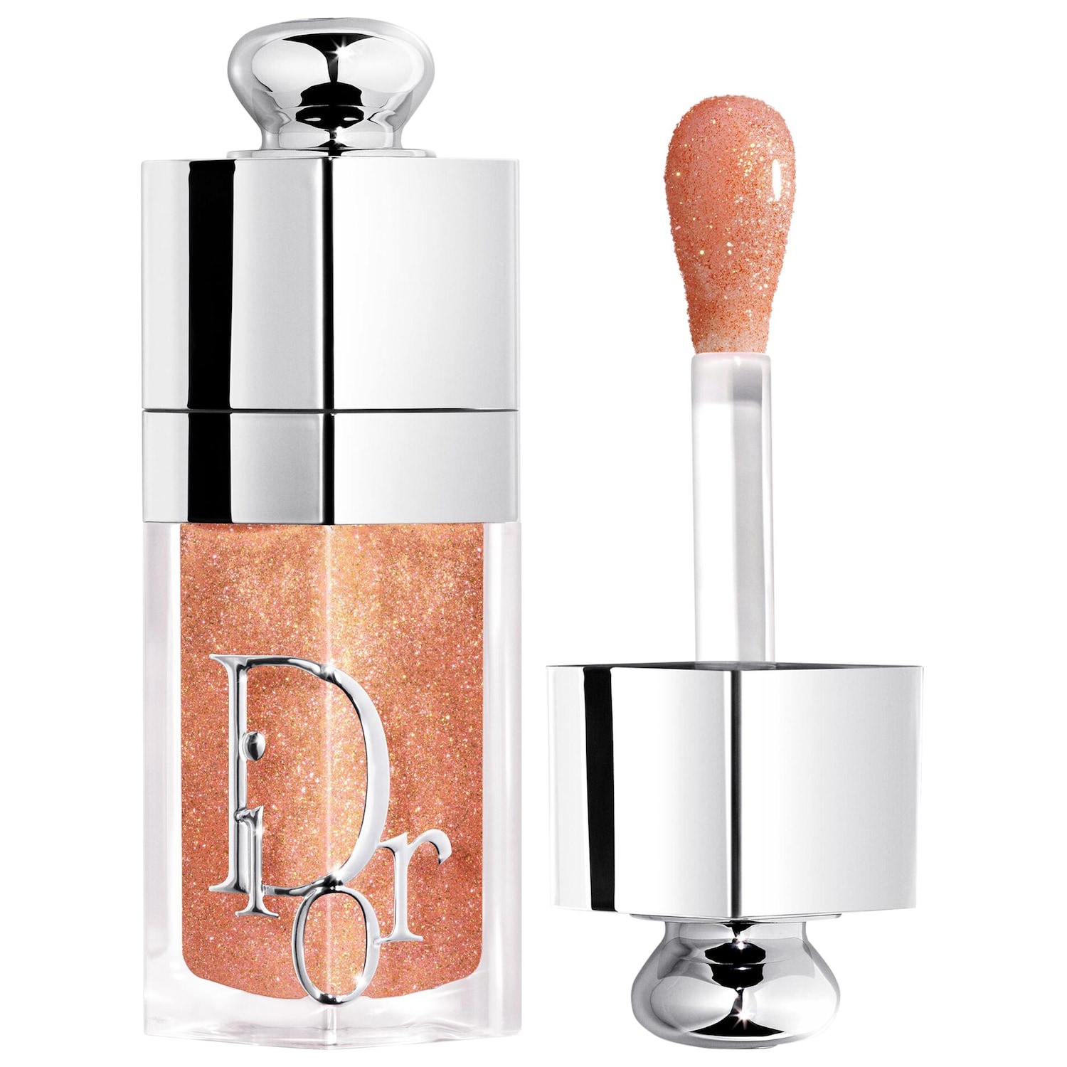 DIOR Lip Glow Oil Hydrating High-Shine Gloss in 114 Glazed Honey