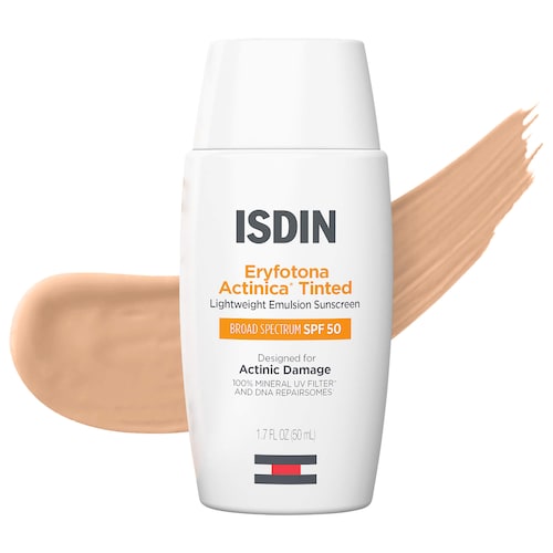 Eryfotona Actinica Tinted Lightweight Moisturizing Repairing Mineral Sunscreen SPF 50