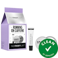 The INKEY List - Running on Caffeine Eye Cream & Reusable Eye Patches Gift Set for Depuffing & Dark Circles
