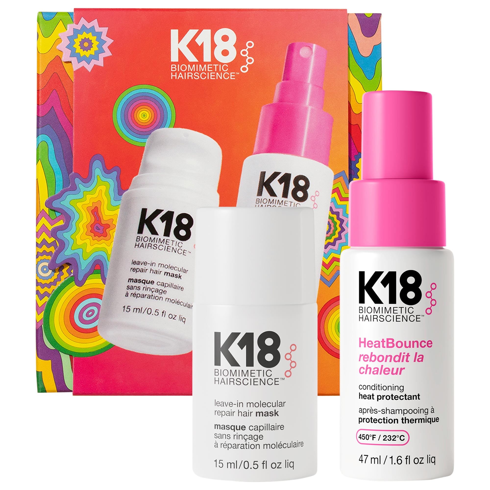 Repair + Protect Mini Leave-In Molecular Repair Mask & HeatBounce