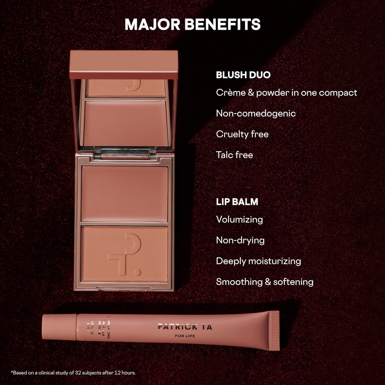 Major Headlines Double-Take Crème & Powder Blush Duo & Lip Balm