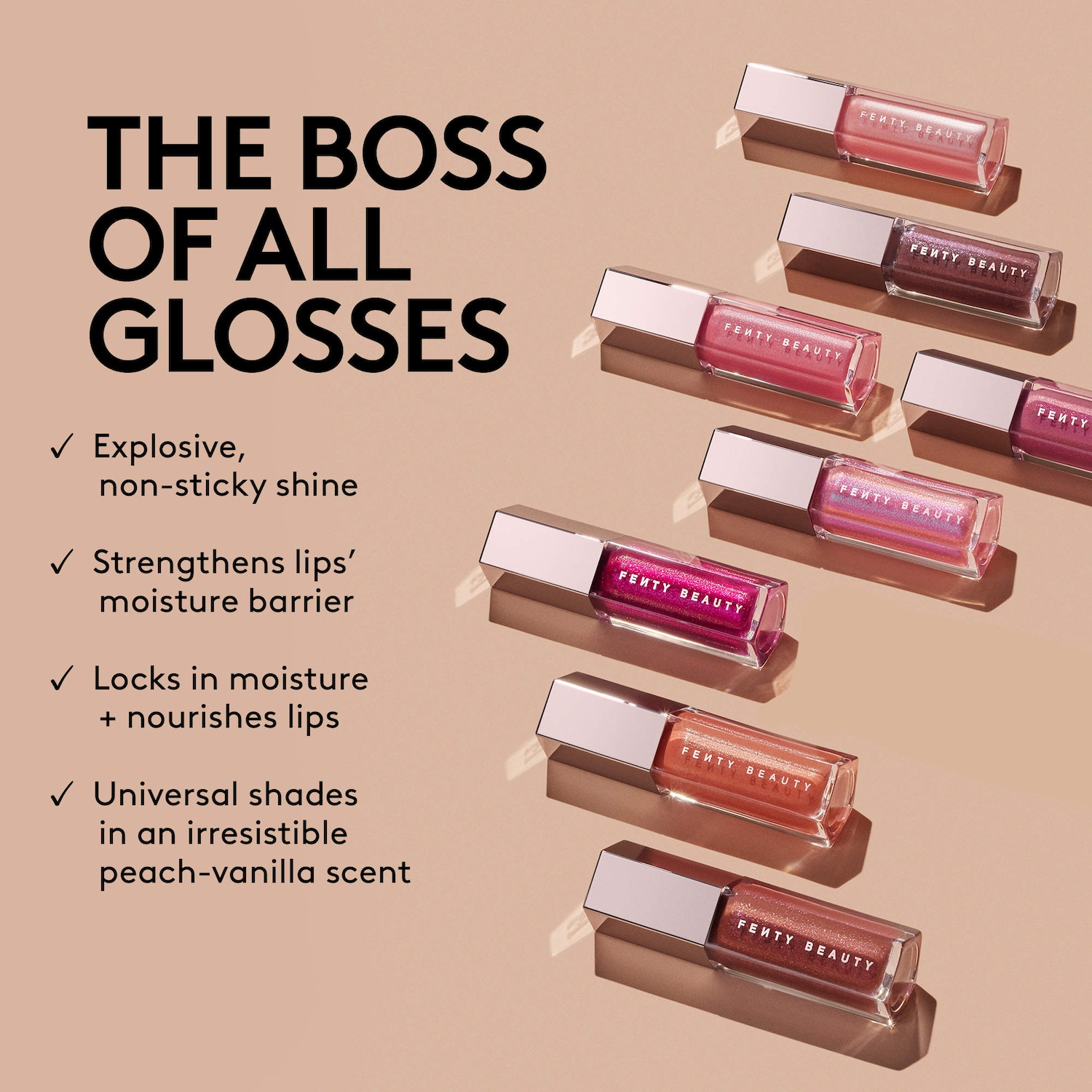 Fenty Beauty by Rihanna Призматический люминайзер для губ Fenty Beauty Gloss Bomb в форме ёлочной игрушки — фото 5