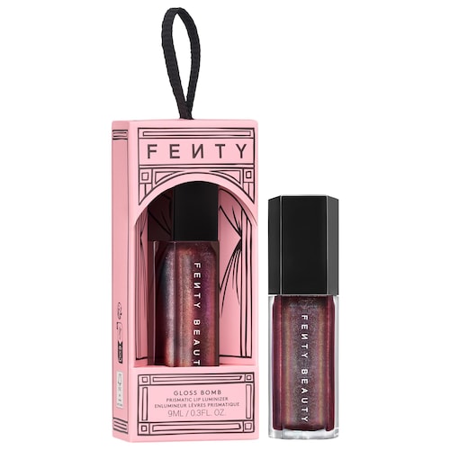 Fenty Beauty by Rihanna Призматический люминайзер для губ Fenty Beauty Gloss Bomb в форме ёлочной игрушки