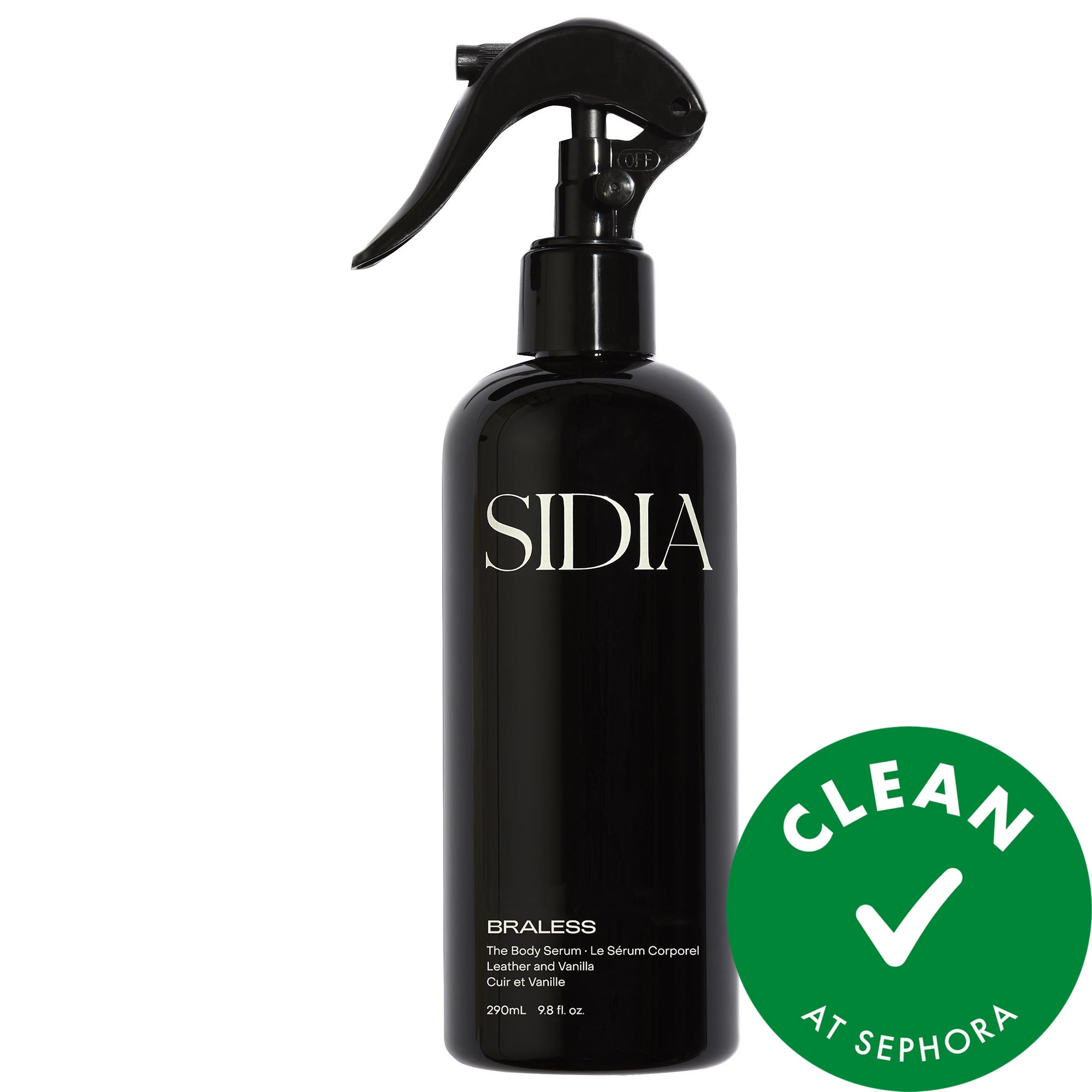 SIDIA Braless Hydrating Body Serum with Peptides & Squalane 9.8 oz/290 ml