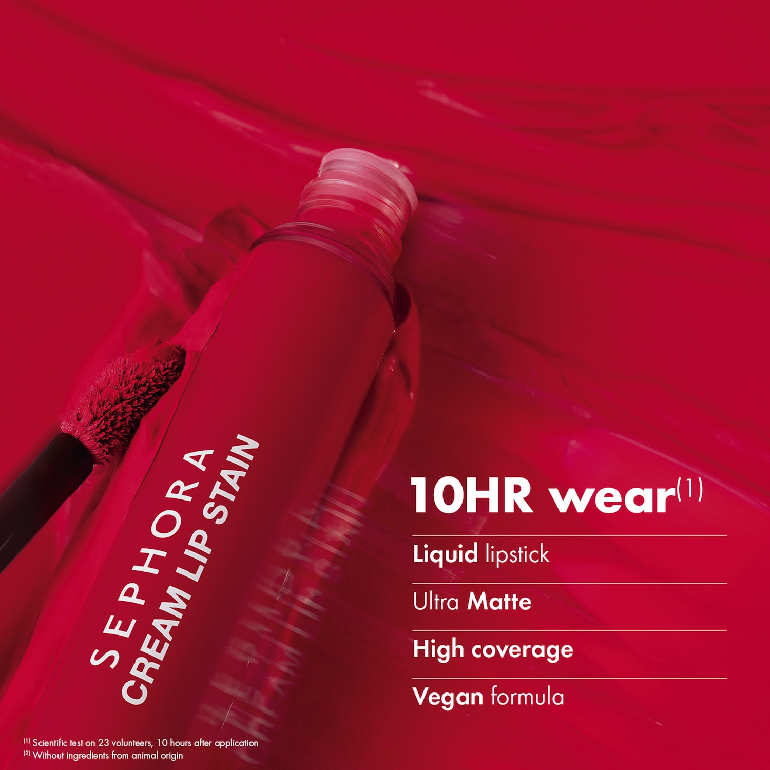 Набор из 5 жидких кремовых помад-стейнов Sephora Collection, 10 часов — фото 3