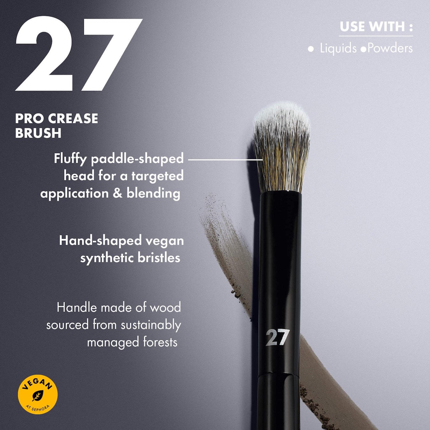 Набор из 8 профессиональных кистей для лица и глаз Sephora Collection Pro — фото 5