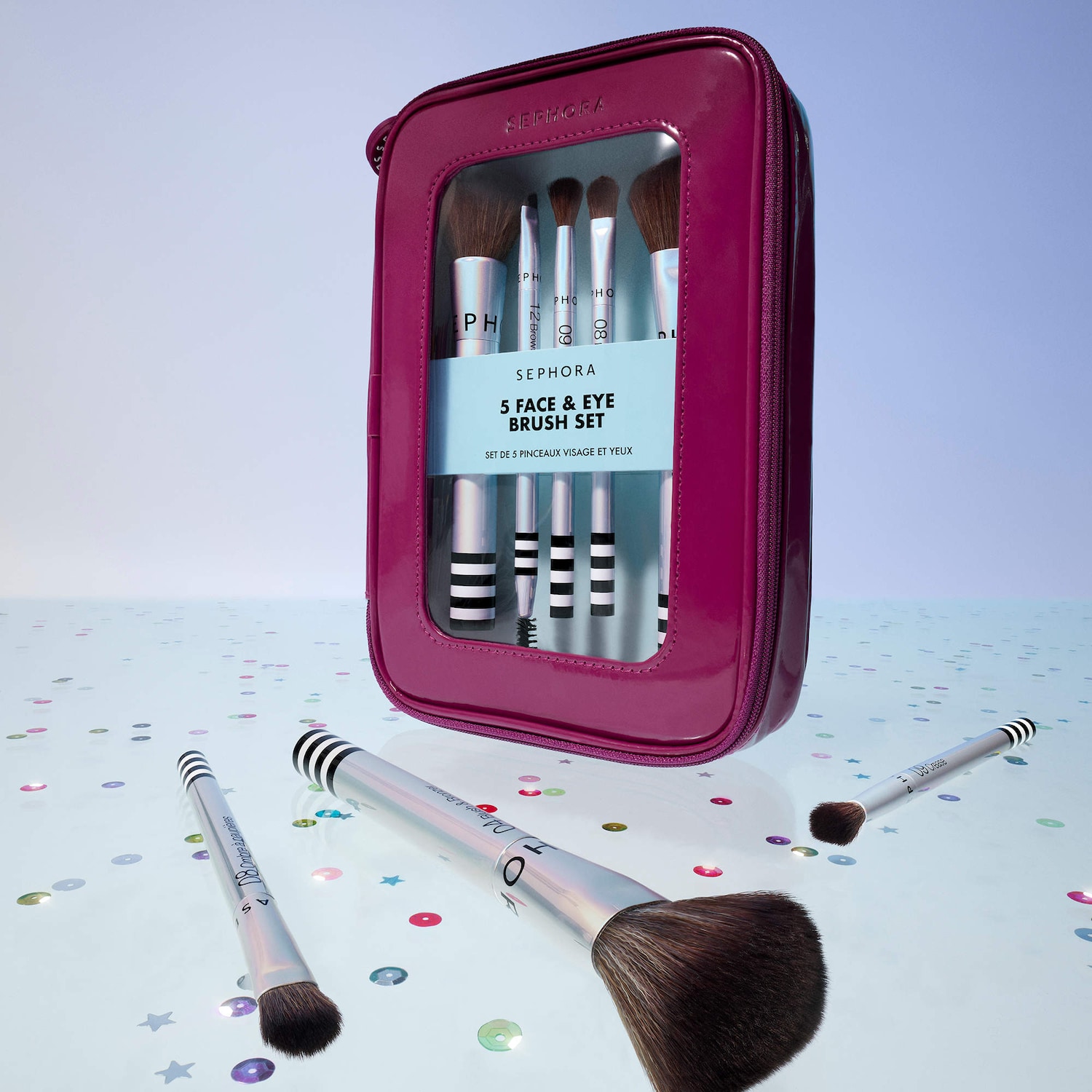 Набор из 5 кистей для лица и глаз Sephora Collection — фото 3