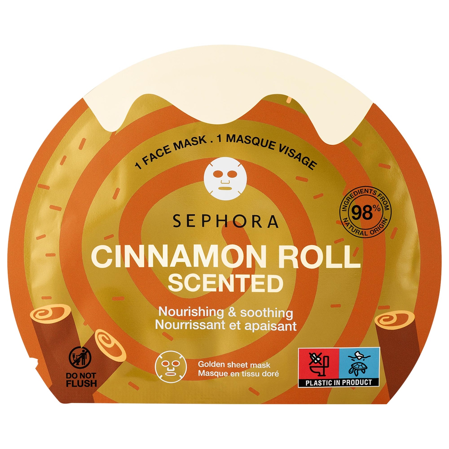 Питательная и успокаивающая маска для лица Sephora Collection Cinnamon Roll — фото 1
