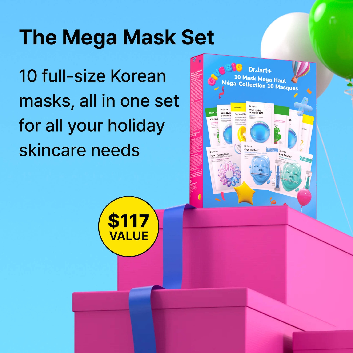 Assorted 10 Mask Mega Haul Holiday Gift Set - Dr. Jart+ | Sephora