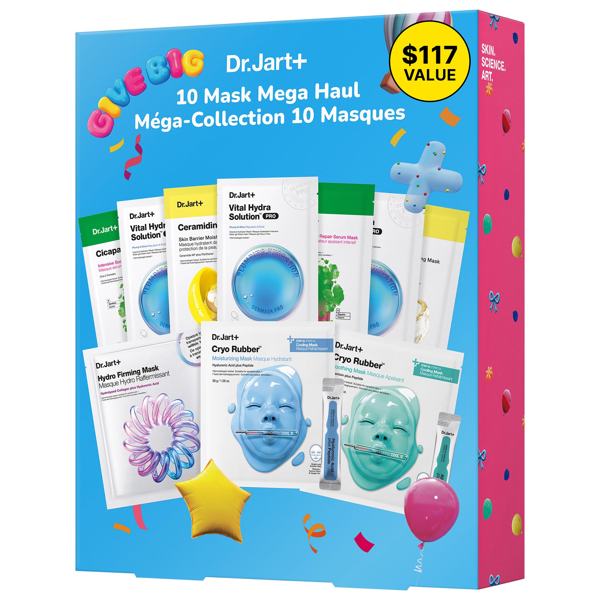 Assorted 10 Mask Mega Haul Holiday Gift Set - Dr. Jart+ | Sephora