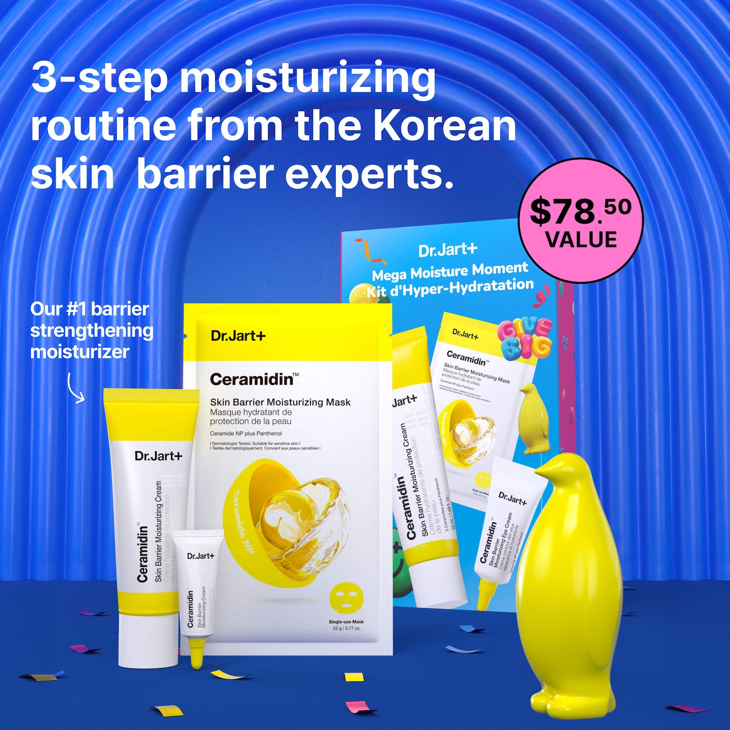 Mega Moisture Moment Kit: Ceramidin Skin Barrier Holiday Gift Set