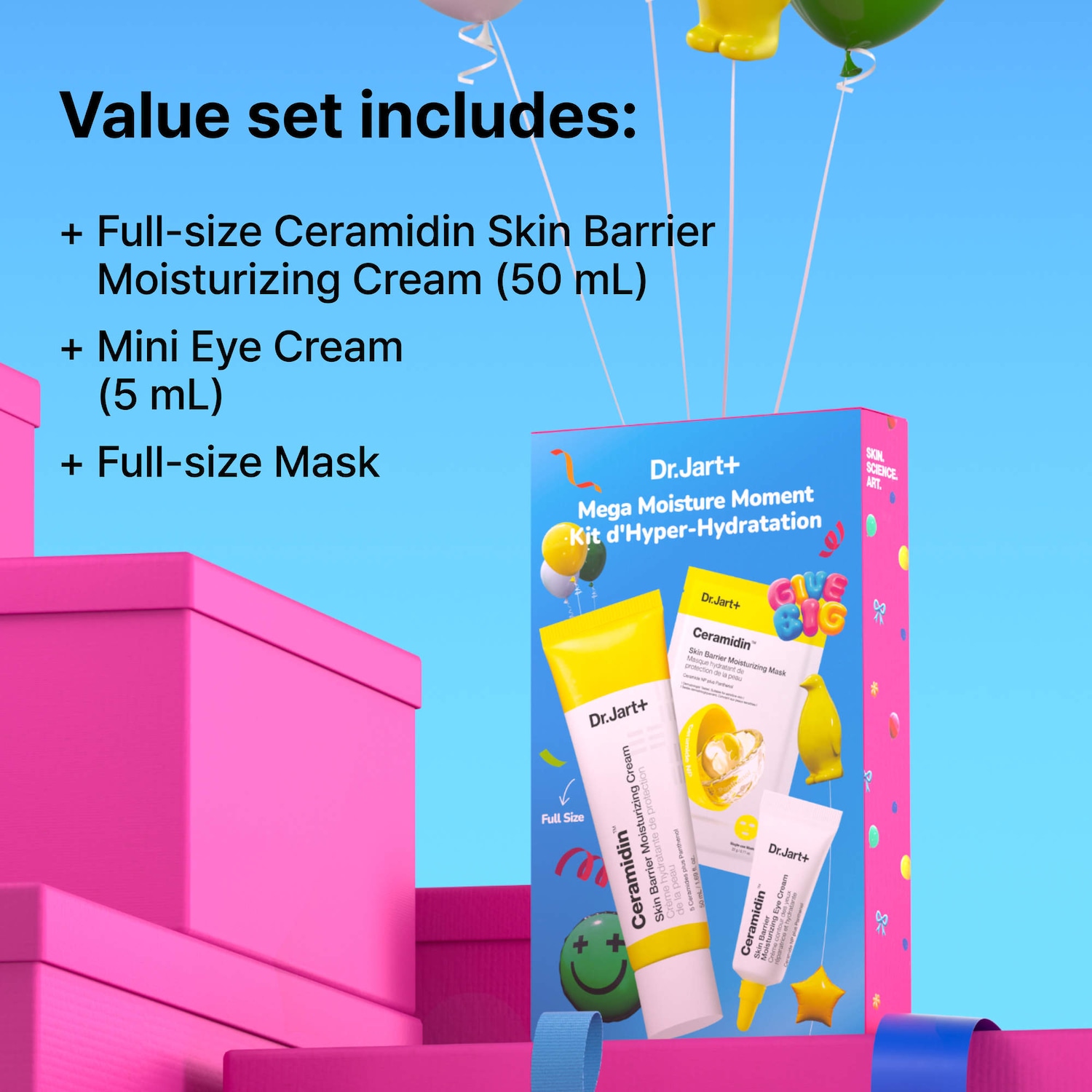 Mega Moisture Moment Kit: Ceramidin Skin Barrier Holiday Gift Set