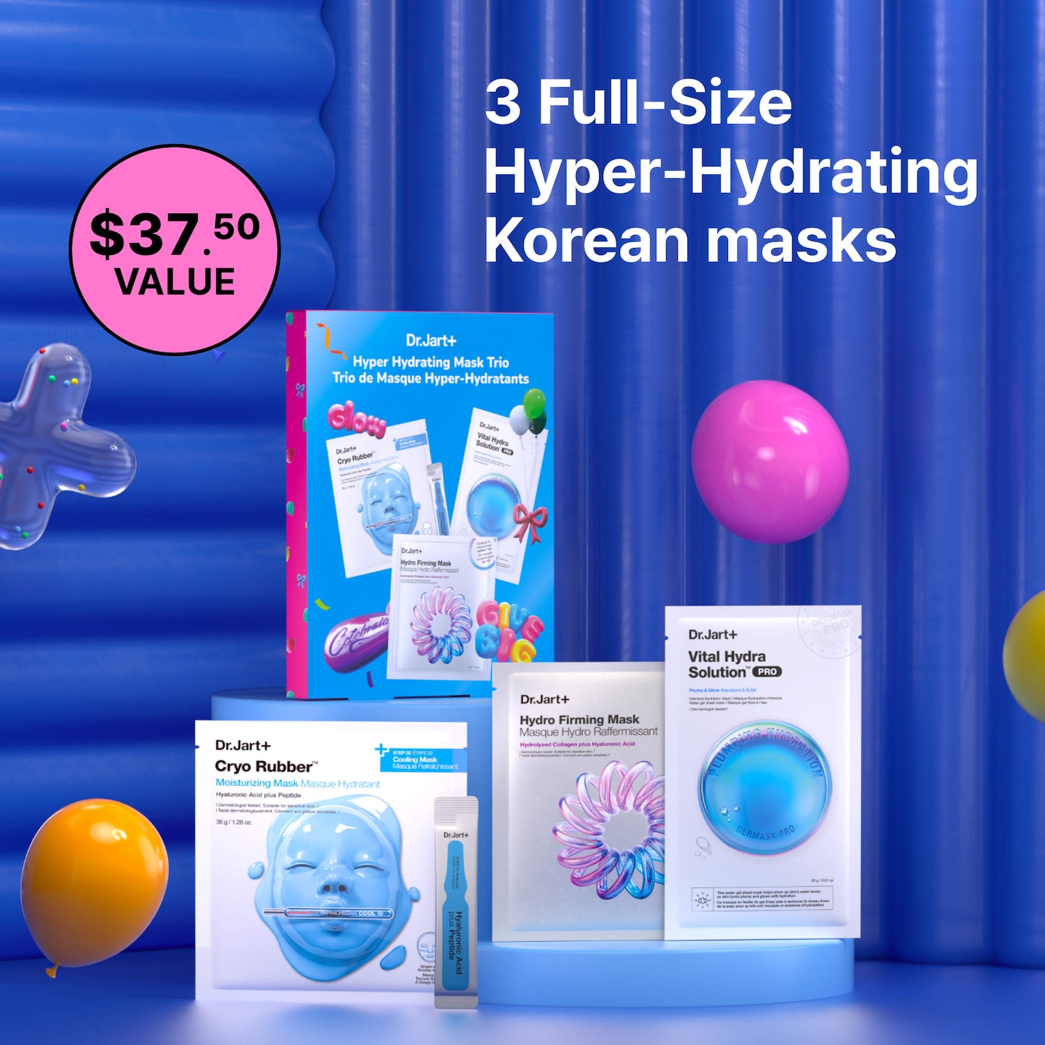 LOHAS HOIMI×HOIMI DEEP MASK IV 20個セット Hyper Hydrating Mask Trio Holiday Gift Set - Dr. Jart+ | Sephora