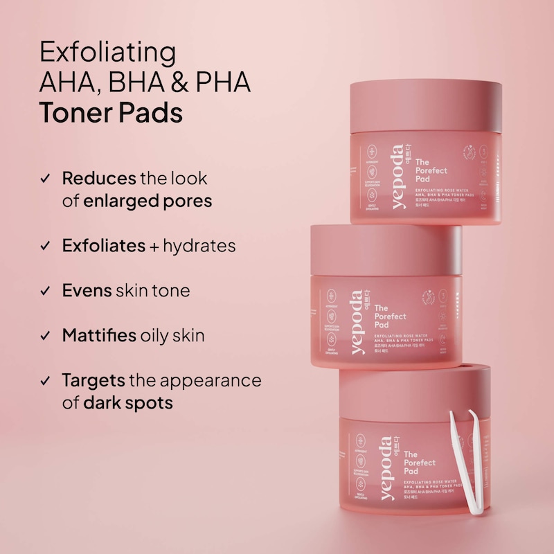 The Porefect Pad - Korean exfoliating toner pads with resurfacing acids & clarifying botanicals thumbnail 3