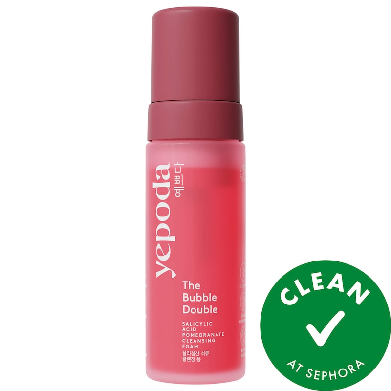 The Bubble Double - Korean Foam Cleanser with Salicylic Acid + Pomegranate