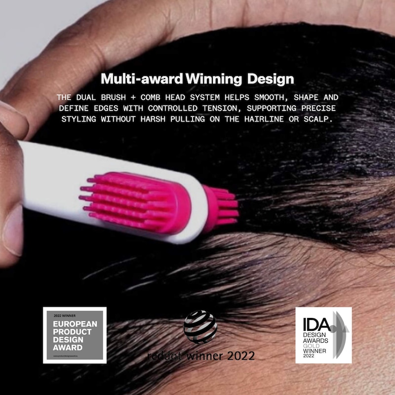 EdgeSlick Edge Styling Hair Brush, Comb & Travel Case thumbnail 3