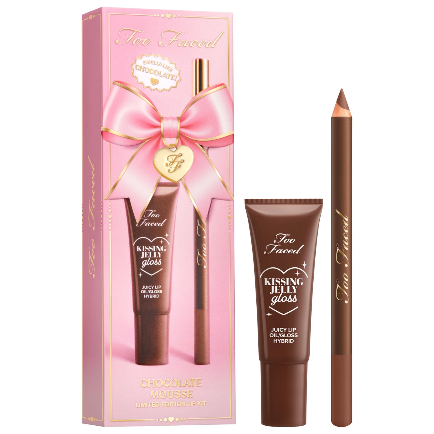 Подарочный набор Too Faced Chocolate Mousse: карандаш и блеск для губ — фото 1