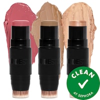 NUDESTIX - The Nude Face Set - Rosy Pink 3-Step Essentials: Blush, Bronze, Glow