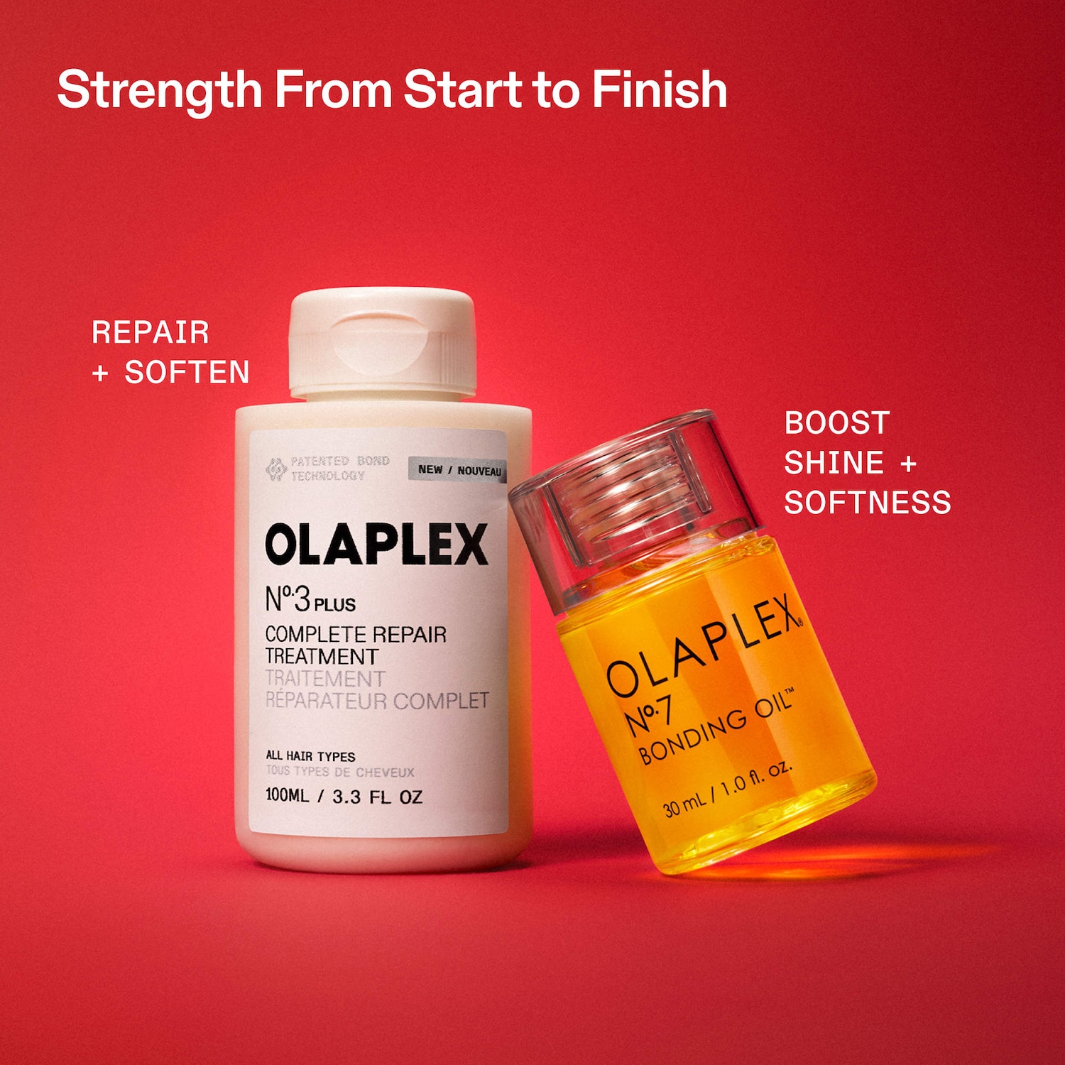 No. 3PLUS Hair Treatment & No.7 Hair Oil Frizz Control Gift Set