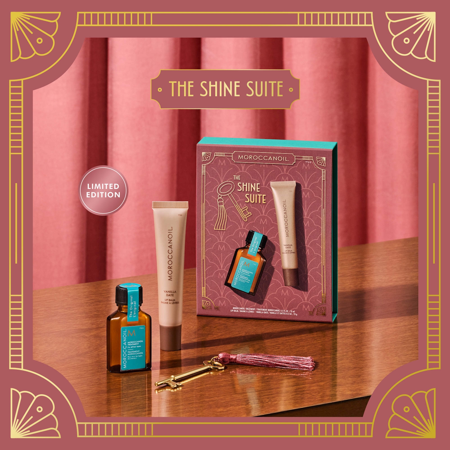 Mini Argan Hair Oil & Lip Balm Set - Moroccanoil | Sephora