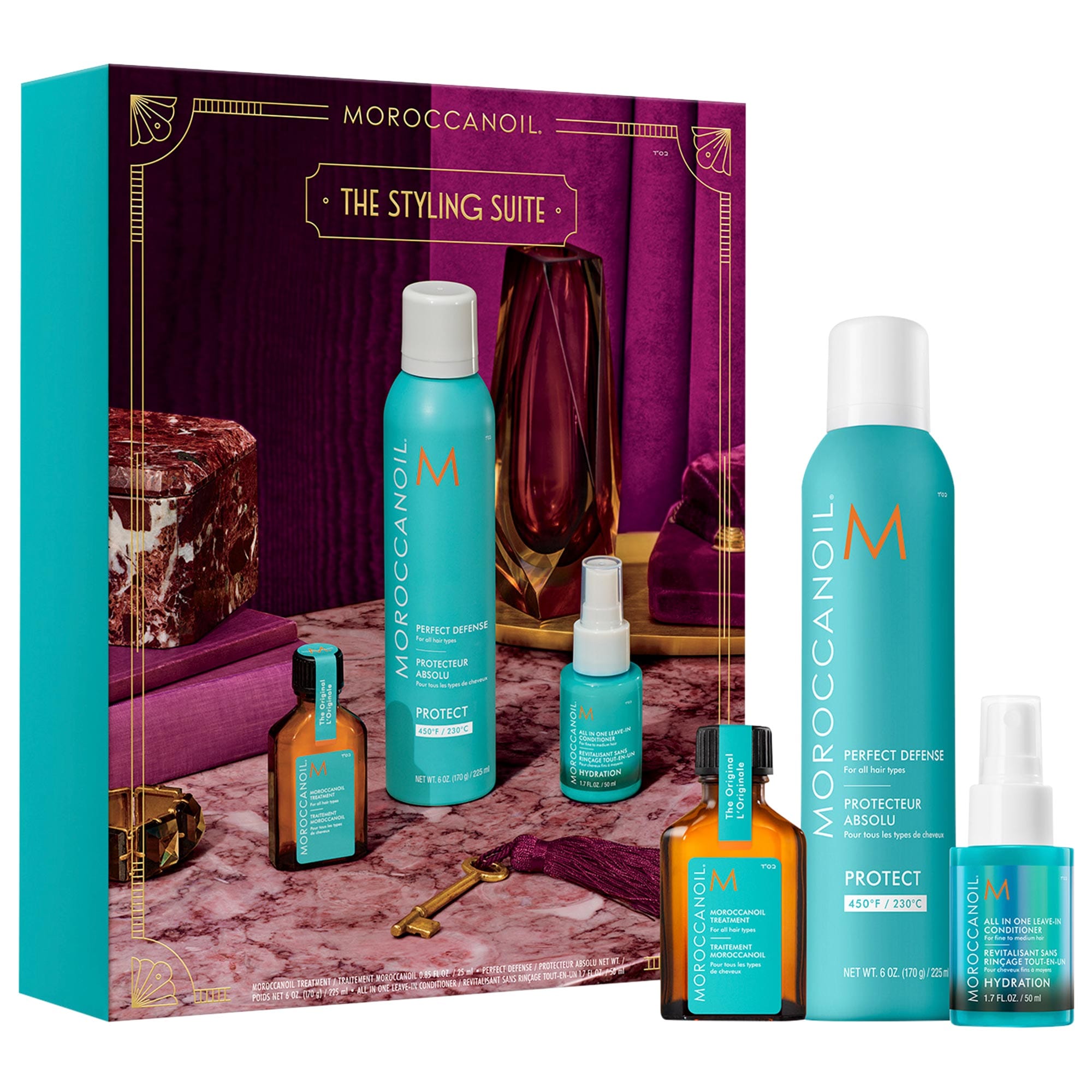  TOP SECRETS 化粧下地 40ml 2点セット Perfect Defense Heat Protectant + Mini Moroccanoil Treatment Hair