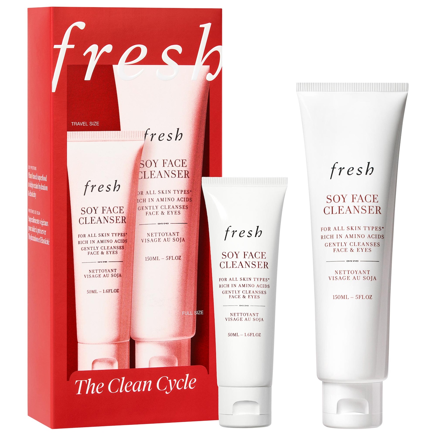 Набор из 2 средств для очищения с соей fresh The Clean Cycle — фото 1
