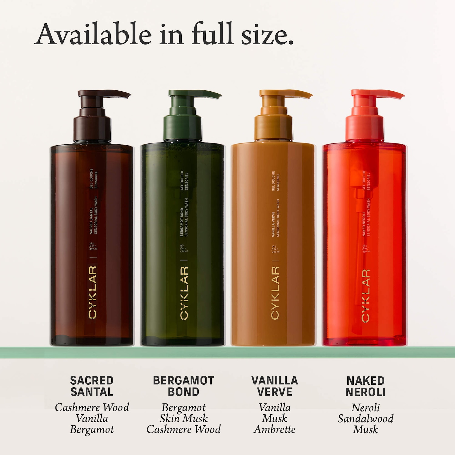 Sensorial Body Wash Gift Set - CYKLAR | Sephora
