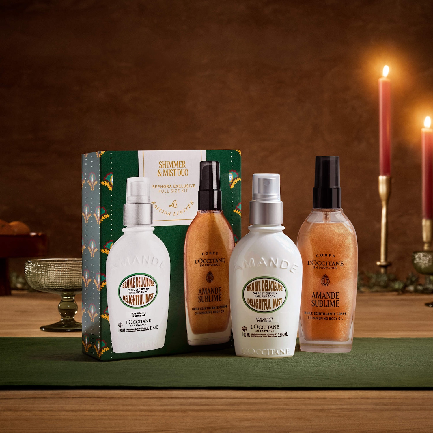 Almond Shimmer & Mist Body Gift Set Duo - L'Occitane | Sephora