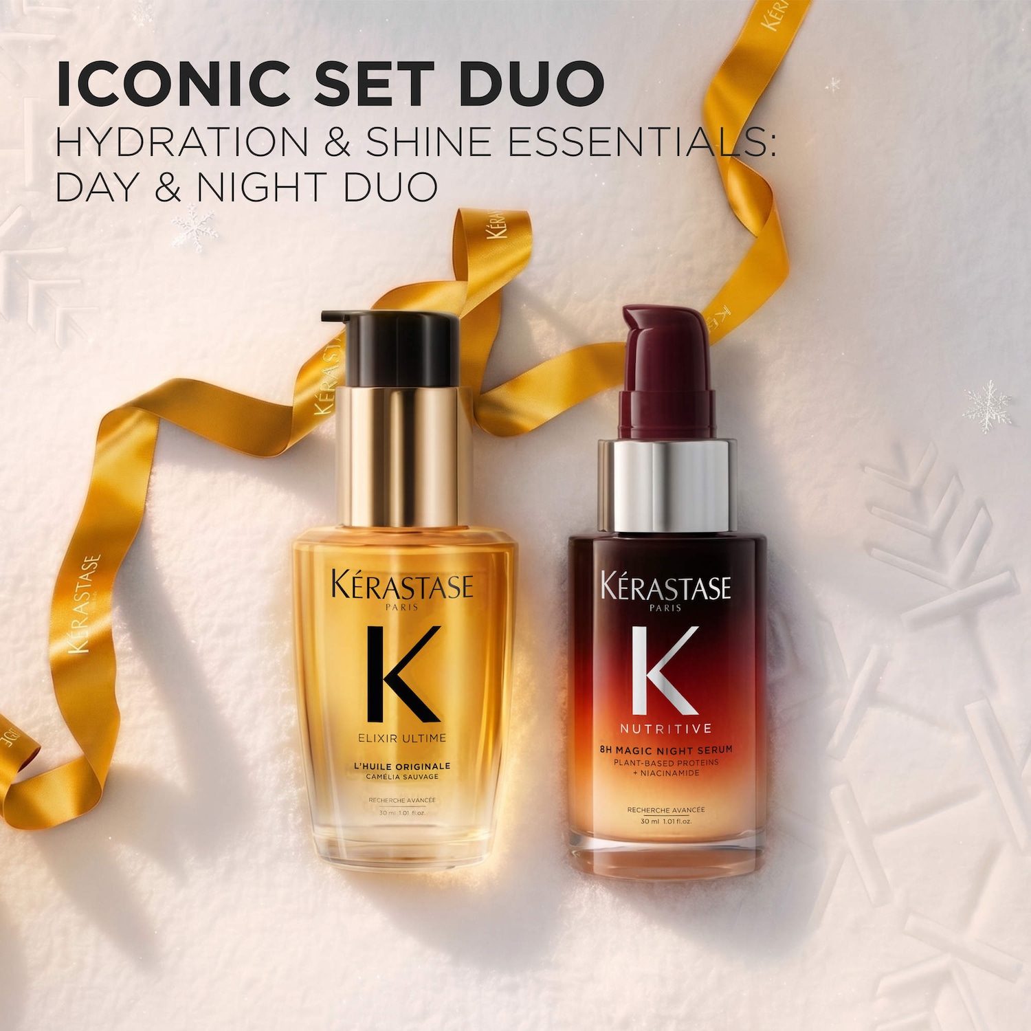 Elixir Ultime & 8H Magic Mini Duo Bestsellers Hair Value Set - K&