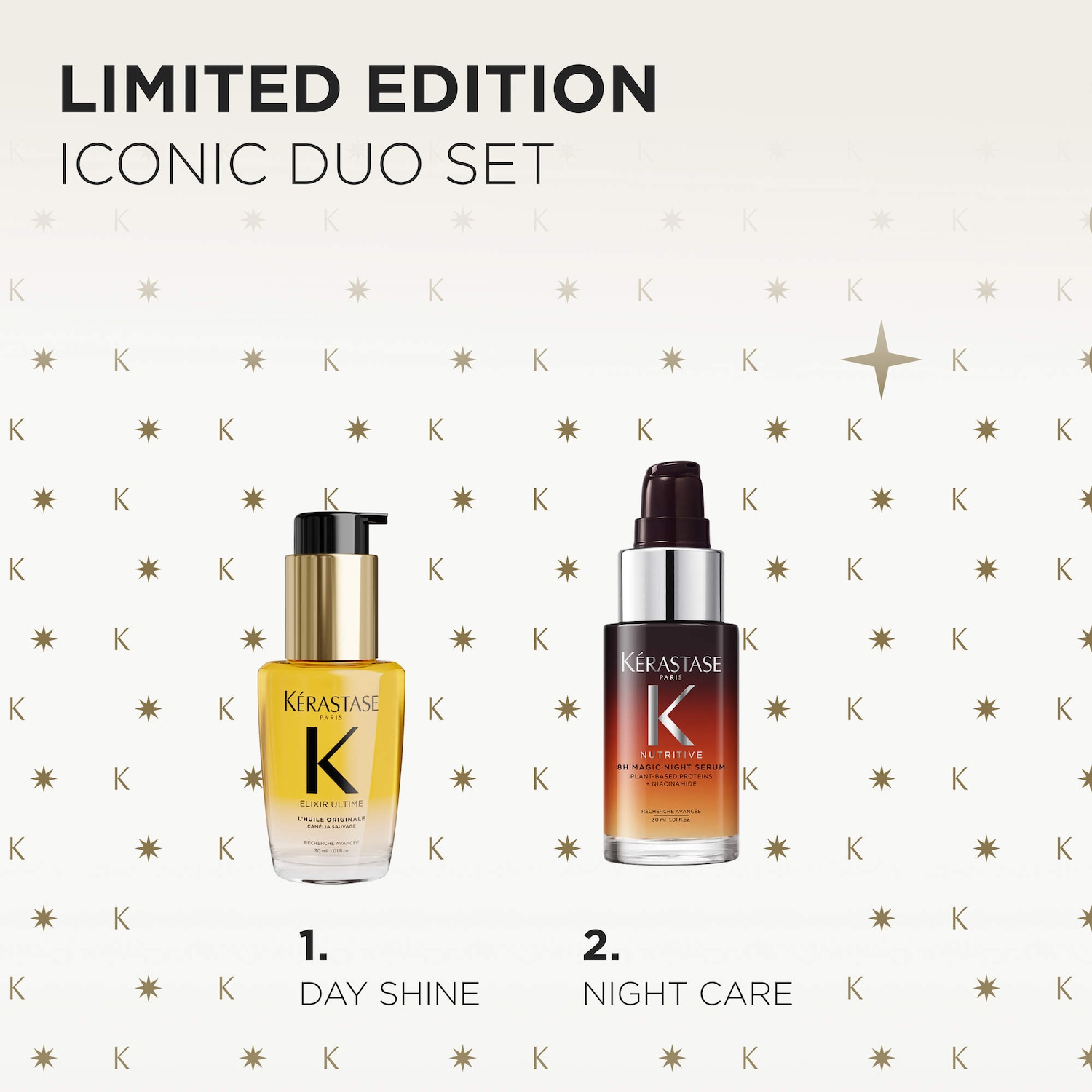 Elixir Ultime & 8H Magic Mini Duo Bestsellers Hair Value Set - K&