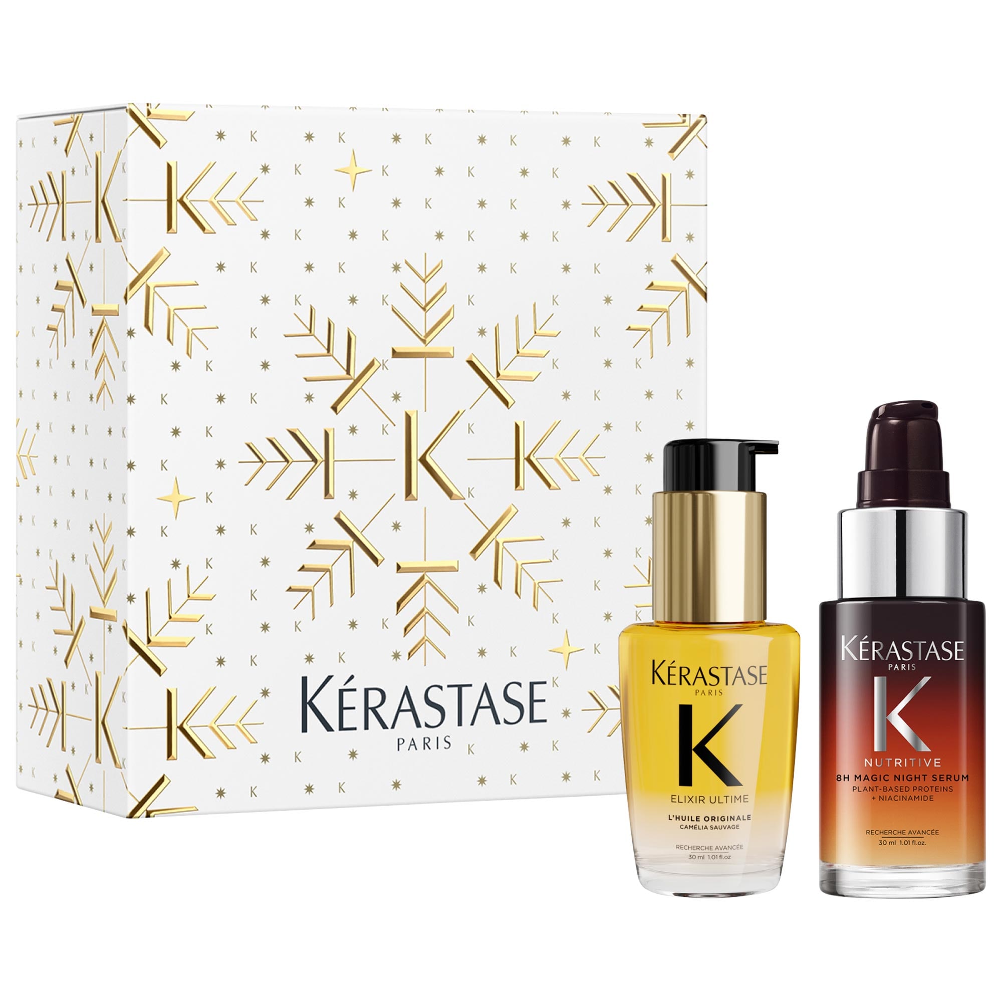 Elixir Ultime & 8H Magic Mini Duo Bestsellers Hair Value Set - K&