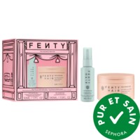 Fenty Beauty by Rihanna - Ensemble-cadeau pour cheveux Bounce Besties :mini-revitalisant en vaporisateur sans rinçage + crème définissante pour boucles en format standard