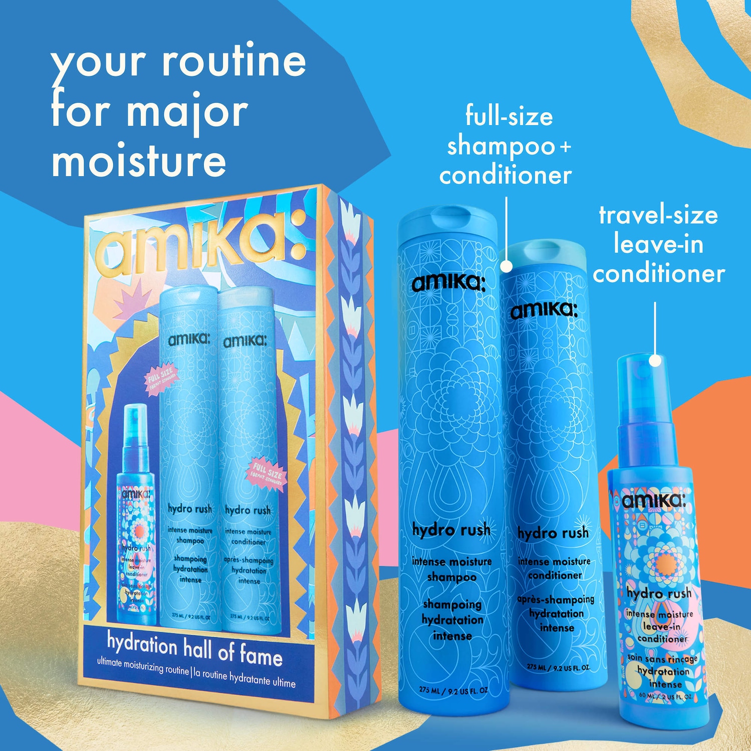 Hydration Hall of Fame Gift Set - amika | Sephora