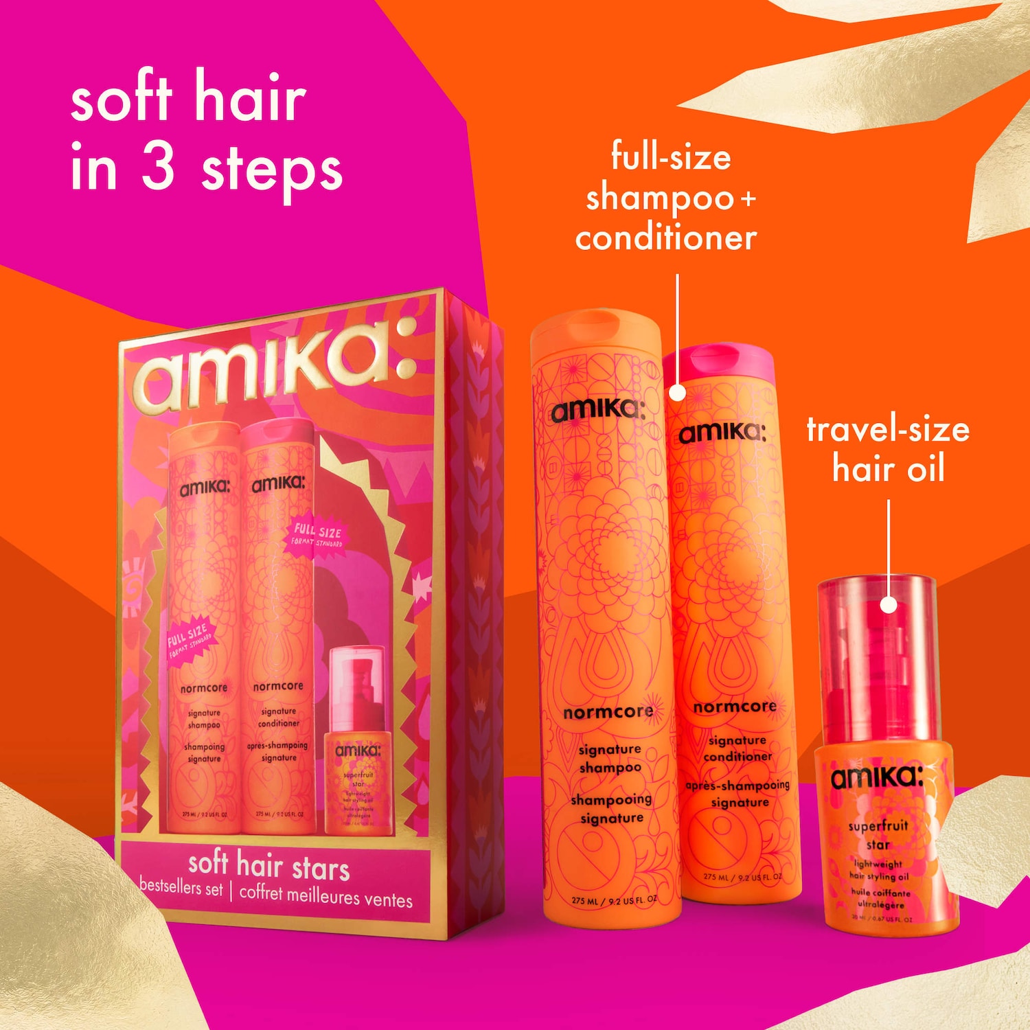 Soft Hair Stars Hair Gift Set - amika | Sephora