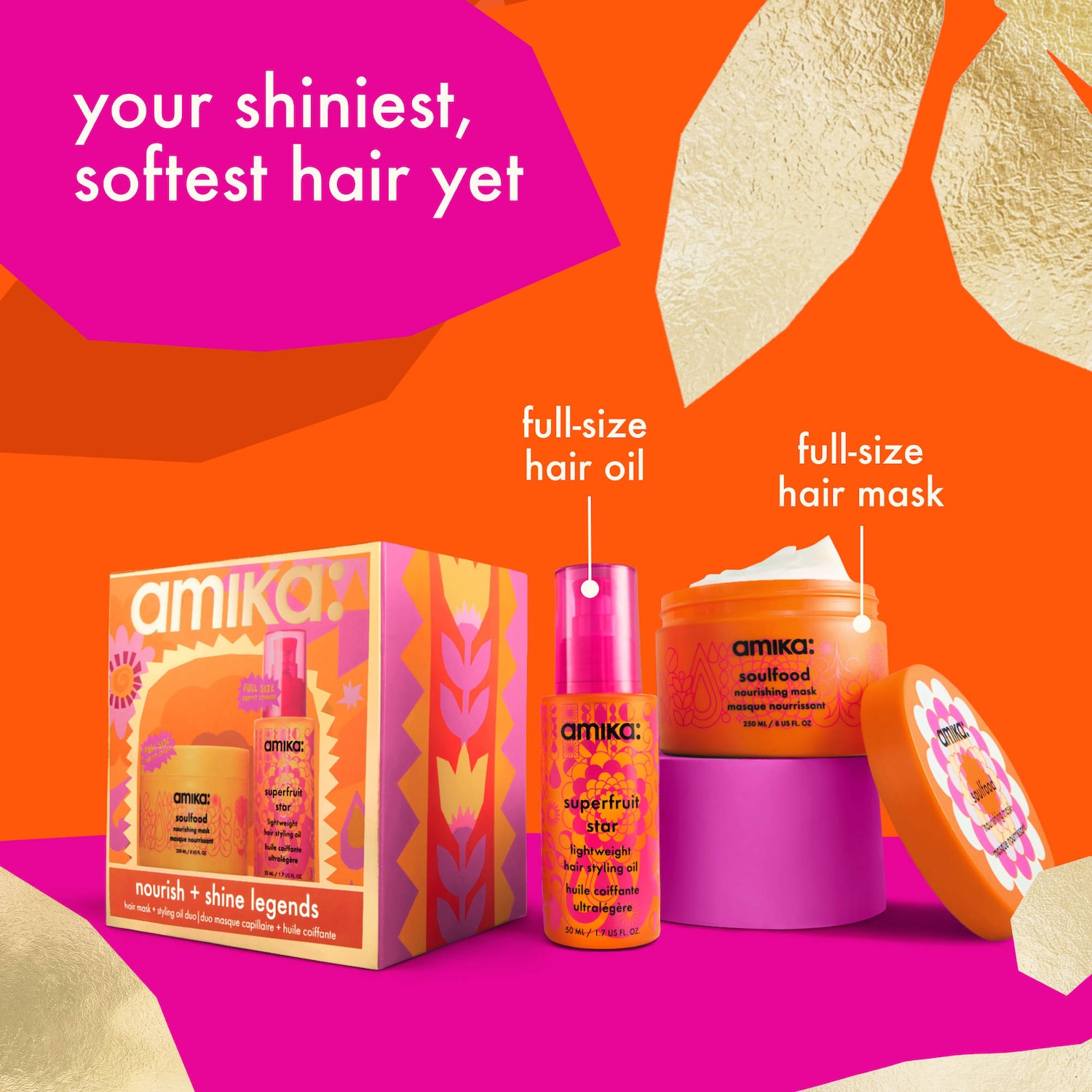 Nourish + Shine Legends Hair Gift Set - amika | Sephora