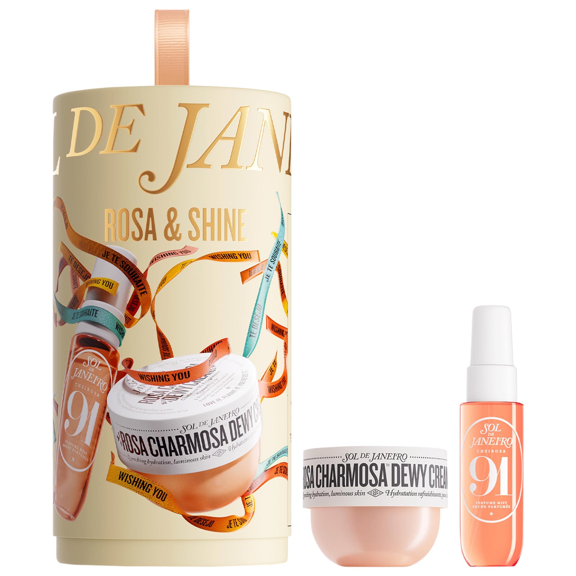 Rosa & Shine Dewy Body Cream & Floral Gourmand Fragrance Duo - Sol