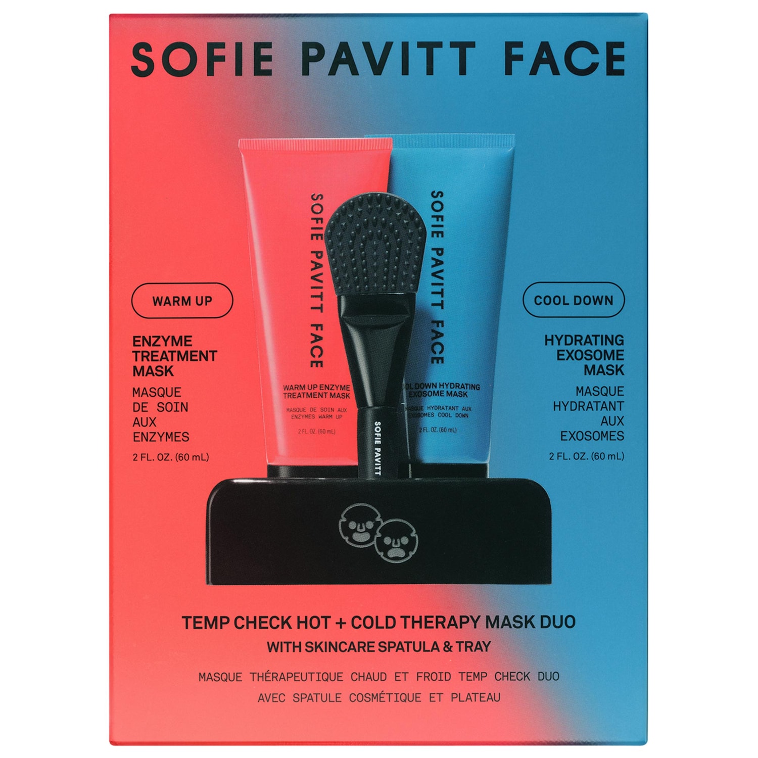 Набор из 2 масок горячая и холодная Sofie Pavitt Face Temp Check — фото 1