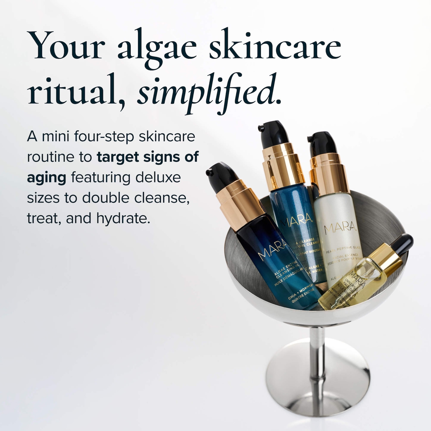 The Algae Ritual Anti-Aging & Glow Skincare Starter Set - MARA