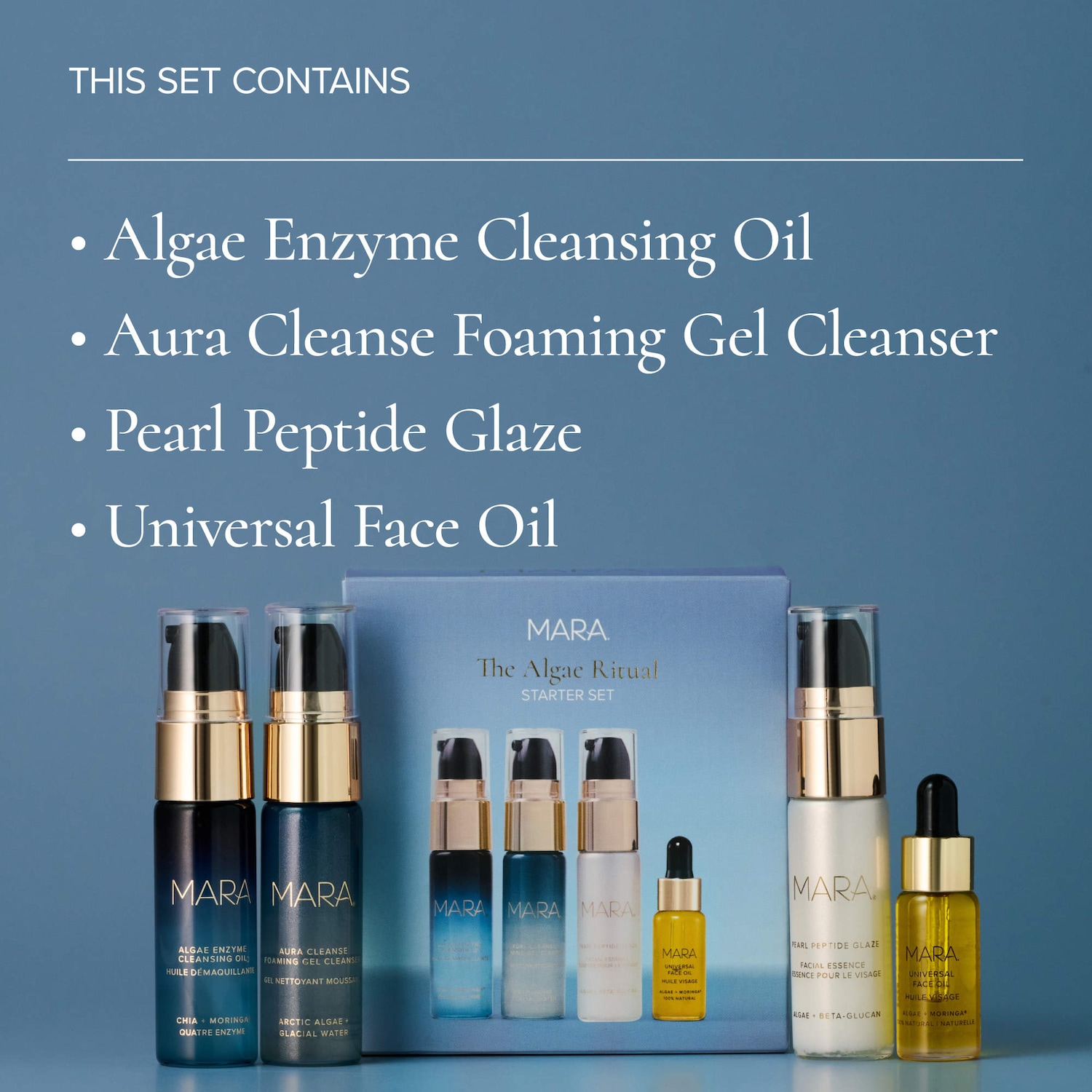 The Algae Ritual Anti-Aging & Glow Skincare Starter Set - MARA