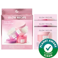 Glow Recipe - Korean Toner Pad Collection Gift Set for Pores, Dark Spots, and Skin Barrier Repair