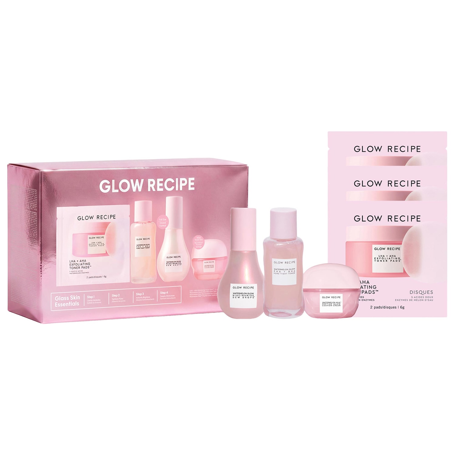 Набор для сияния и увлажнения Glow Recipe Watermelon Glow Essentials — фото 1