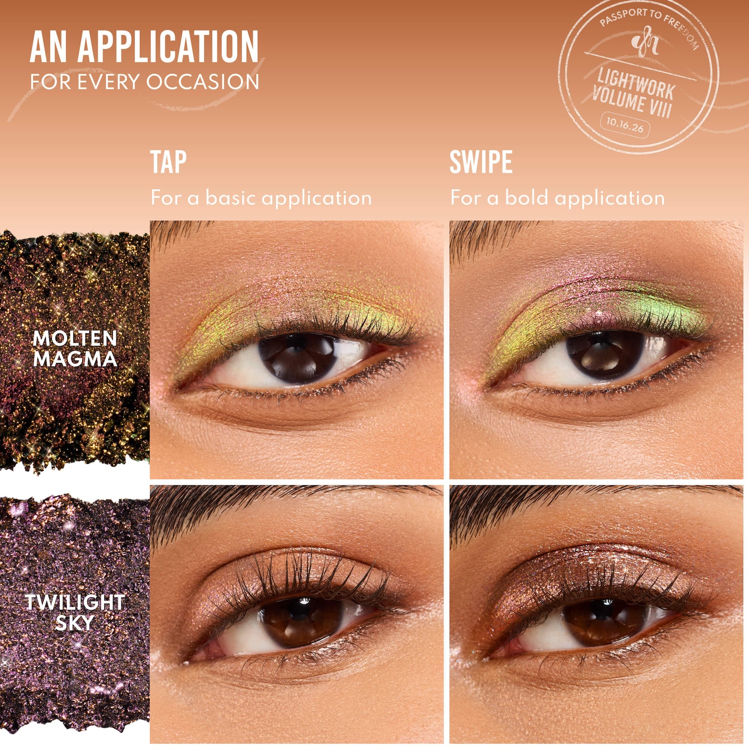 Danessa Myricks Beauty Lightwork VIII Freedom Makeup Palette: Magnetic, Customizable, Stackable Palette for Eyes & Face — фото 6