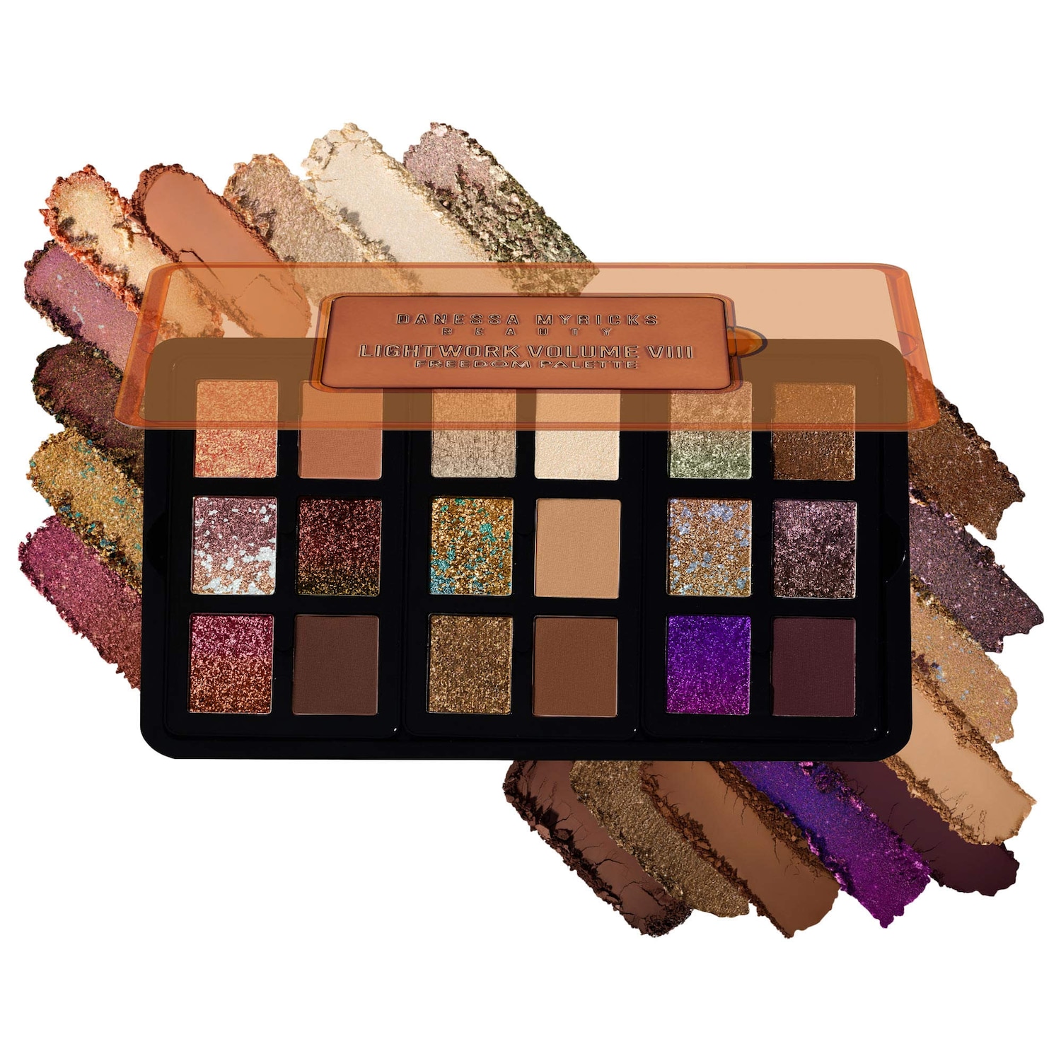Danessa Myricks Beauty Lightwork VIII Freedom Makeup Palette: Magnetic, Customizable, Stackable Palette for Eyes & Face — фото 1