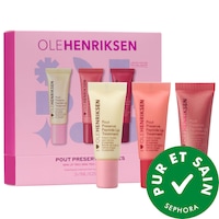 OLEHENRIKSEN - Ensemble de trois minibaumes hydratants pour les lèvres aux peptides Pout Preserve