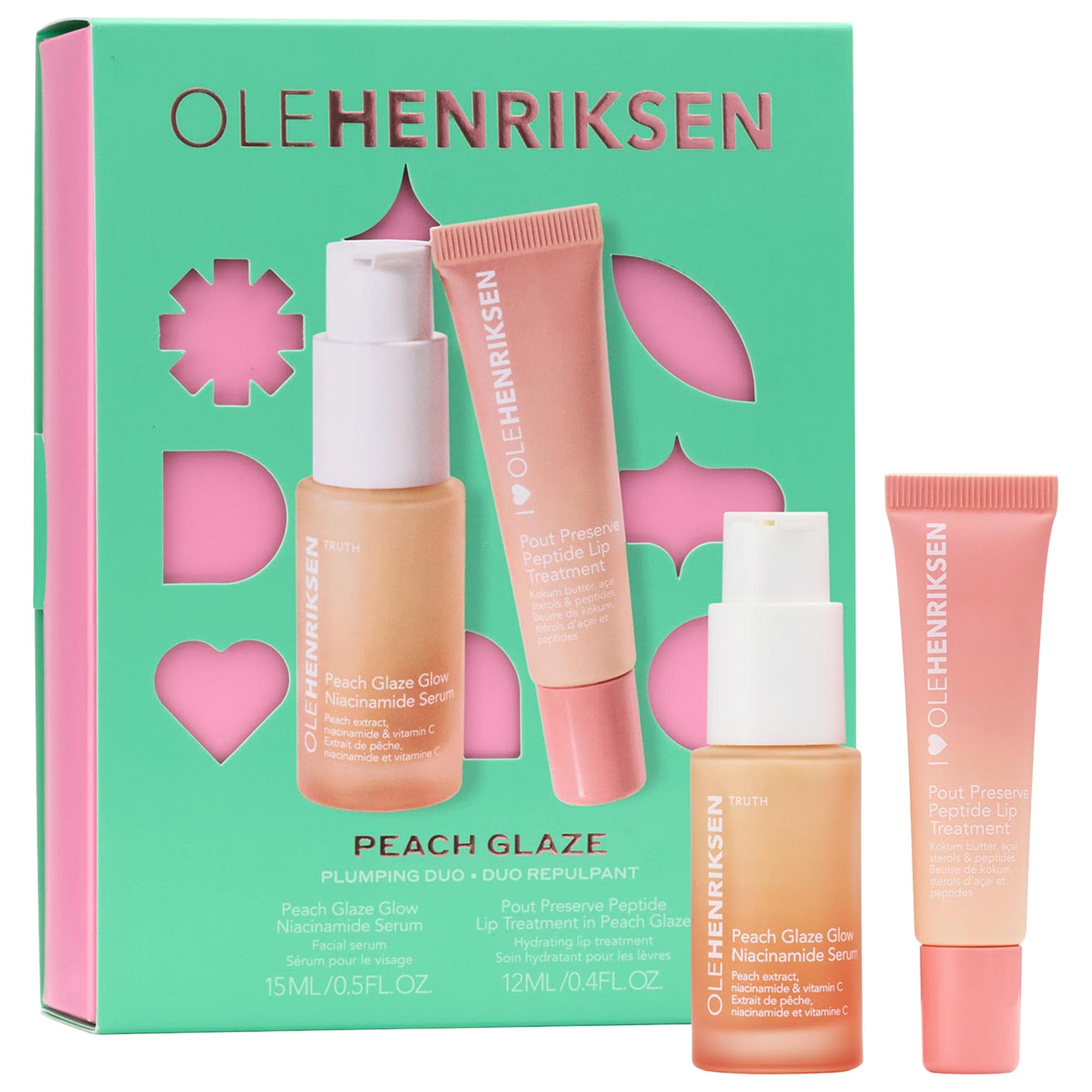 Peach Glaze Niacinamide + Peptide Plumping Duo - OLEHENRIKSEN